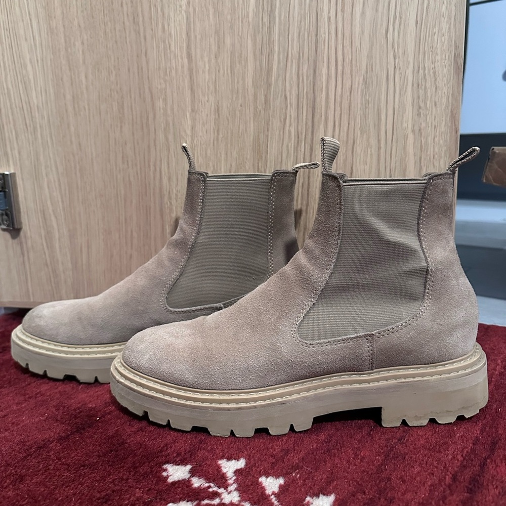 Dolce Vita Tan Suede Ankle Boots